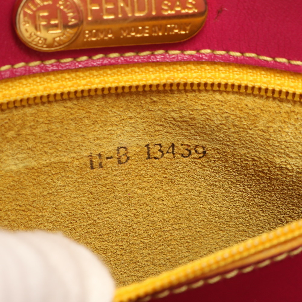 Fendi Leather Shoulder Bag Tote Pink AET - Picture 14 of 15